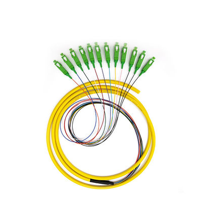 12 режим отрезка провода оптического волокна Sc Apc 1M пачки цвета одиночный