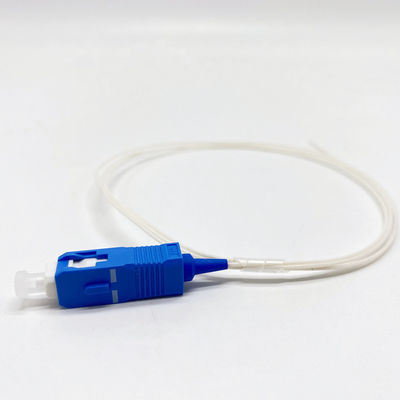 Белый отрезок провода SC UPC G657A1 для кабеля оптического волокна