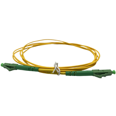 Гибкий провод желтые белые 2.0mm оптического волокна PVC LSZH G657A LC/APC 3.0mm