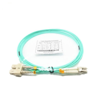 Гибкий провод оптического волокна датчиков ISO9001 Om3, Lc к гибкому проводу волокна Sc