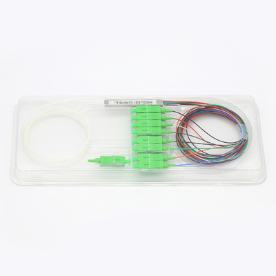 Стальной тип Splitter 1260-1650nm трубки PLC волокна G657A1 оптически