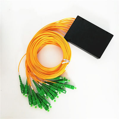 Черный желтый Splitter Plc коробки 1x8 Abs Sc Apc 1m